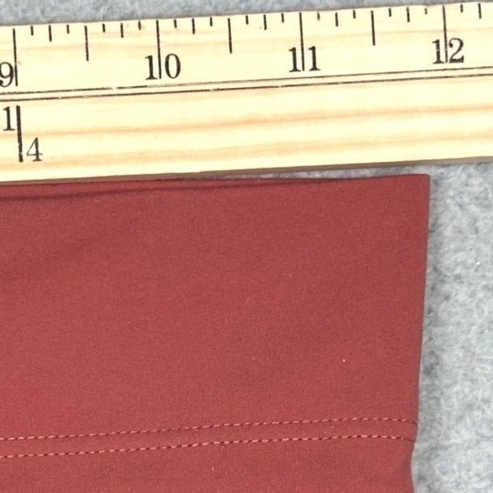 Vuori Daily Pocket Leggings Womens XS Rust Red High Rise Drawstring Yoga 7/8 - Picture 7 of 14
